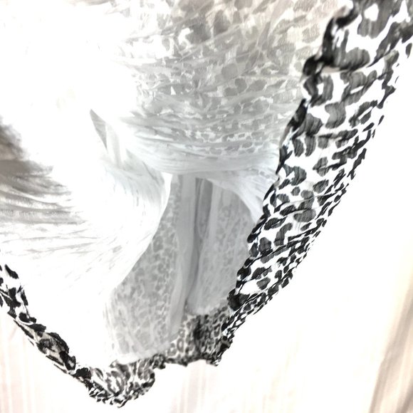 Zebra Leopard Print Blouse Alberto Makali EUC - Picture 9 of 11